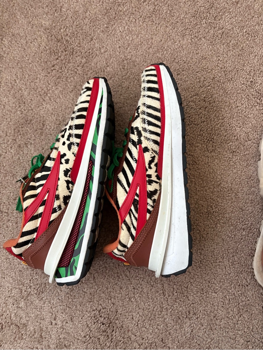FILA Women's Renno Zero Animal Sneakers — Red, Green, Black, White - Picture 4 of 4